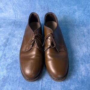 CAPPS Brown Leather Uniform Oxford Shoes Vibram Sole Men's 8.5 Wide USA